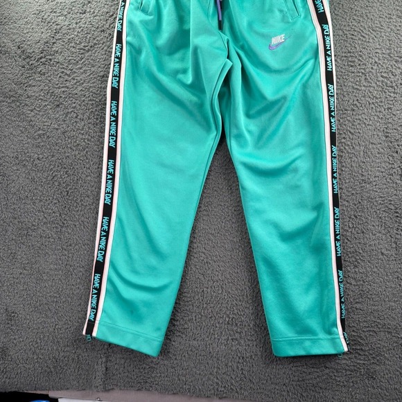 "Have a Nike Day" Track Pants Mens‎ Med Air Max Hyper Jade Retro VTG Gym Lounge - Picture 14 of 14